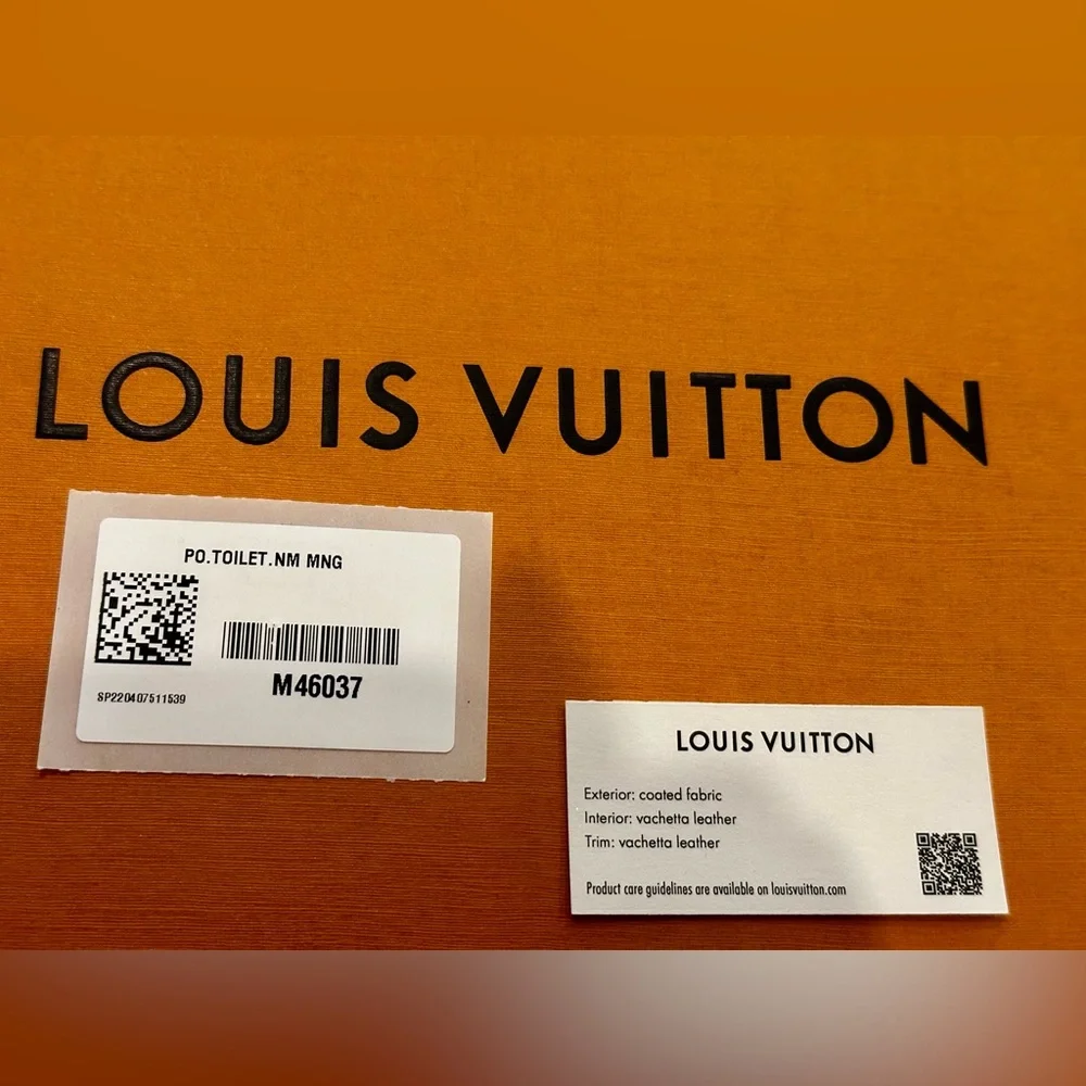 NWT AUTHENTIC LOUIS VUITTON POCHE TOILETTE NM - M46037 - Picture 8 of 15